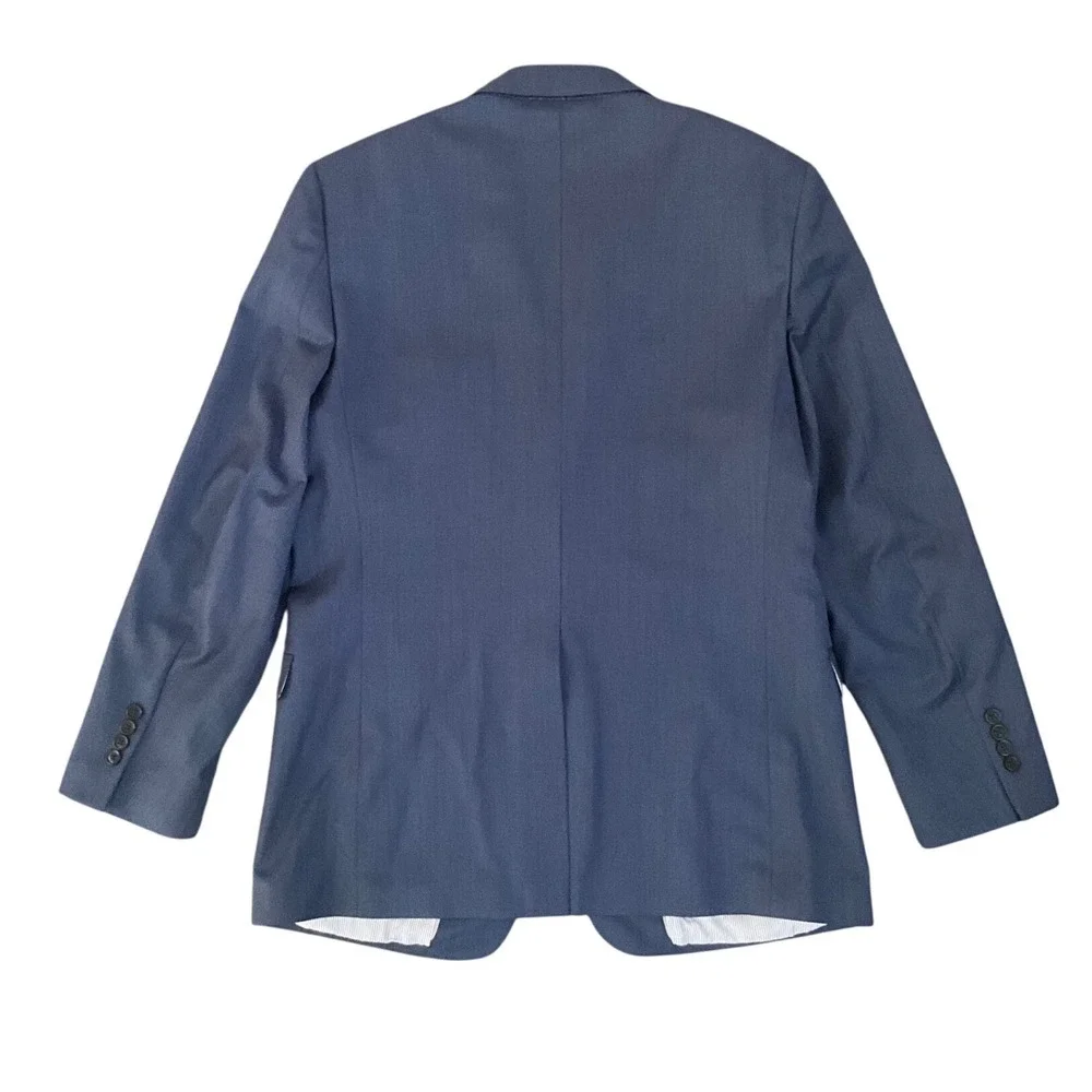 Brooks Brothers Explorer Regent Fit Wool Silk Stretch Blue Blazer 44L Jacket